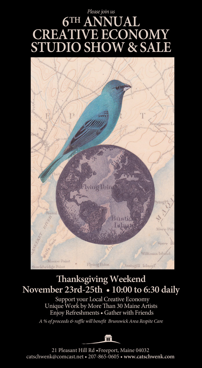 40 artists gather for one weekend November 23,24,25 10 am to 6:30 daily